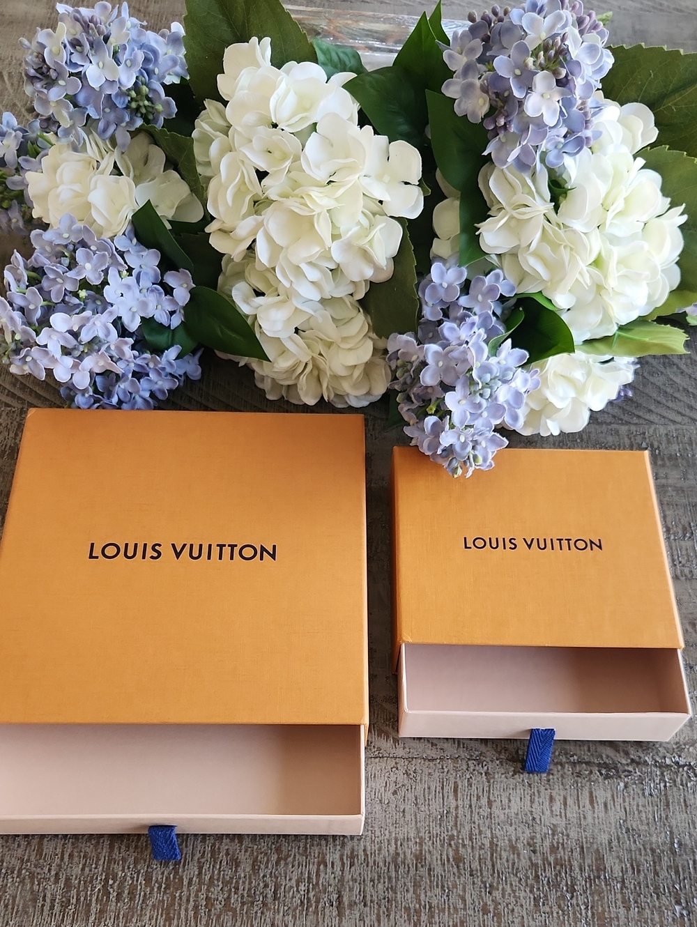 Louis Vuitton Orange and Blue Box Set ...You Get Both!